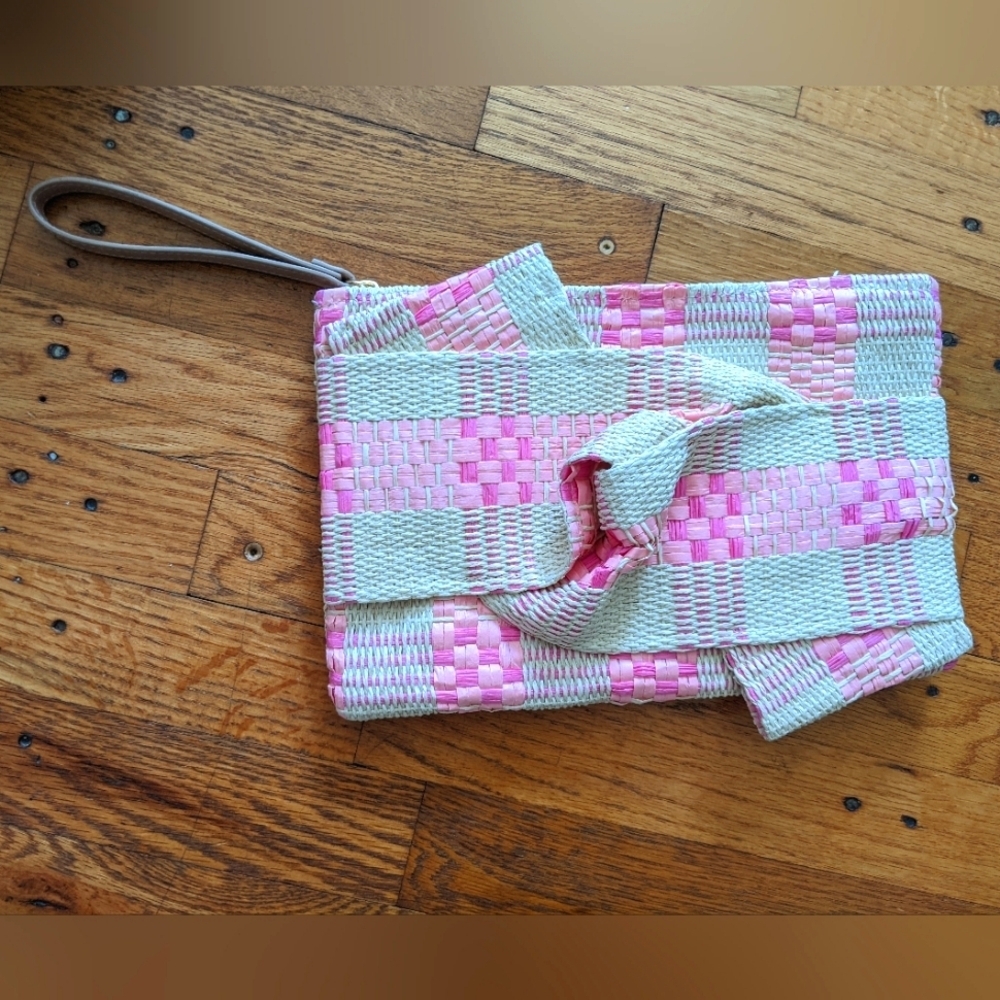 a new day Woven Straw Wristlet/Clutch